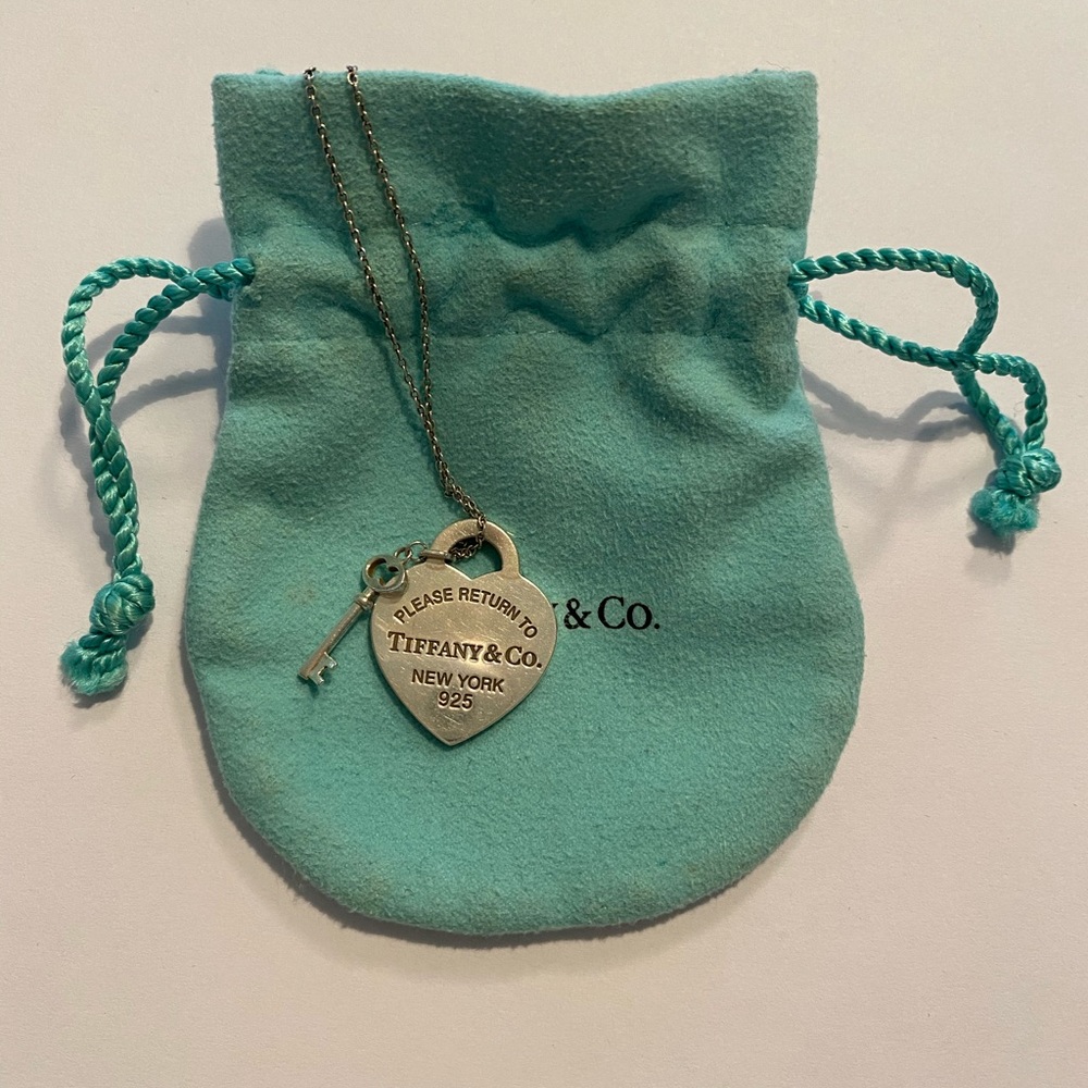 Tiffany & Co. Heart Tag with Key Pendant